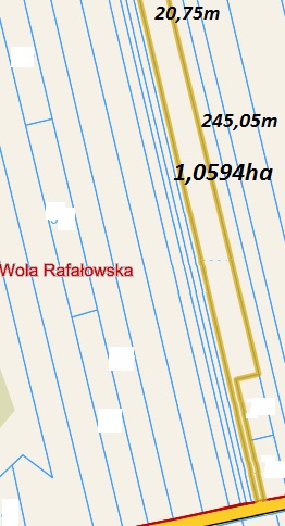 działki rolne Wola Rafałowska