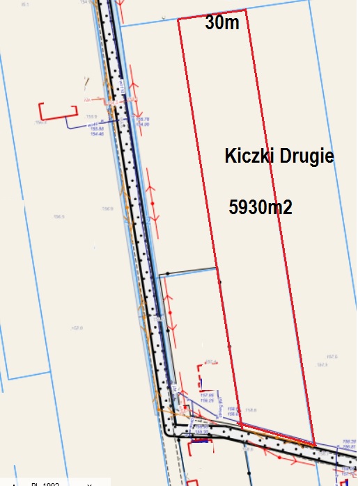 działki budowlane Kiczki Drugie