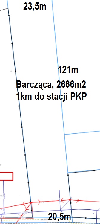 działki budowlane Barcząca, 1km do stacji PKP