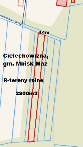 działki rolne Cielechowizna, gm. Mińsk Mazowiecki